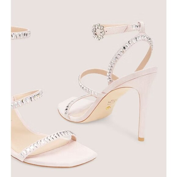 NEW STUART WEITZMAN Made In Spain Leather Gemstone 100 Strappy Heeled Sandals - Picture 7 of 7